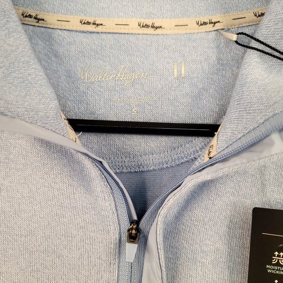 Walter Hagen Performance 11 Midweight 1/4 Zip Golf Pullover Small Daybreak Blue - Picture 3 of 12